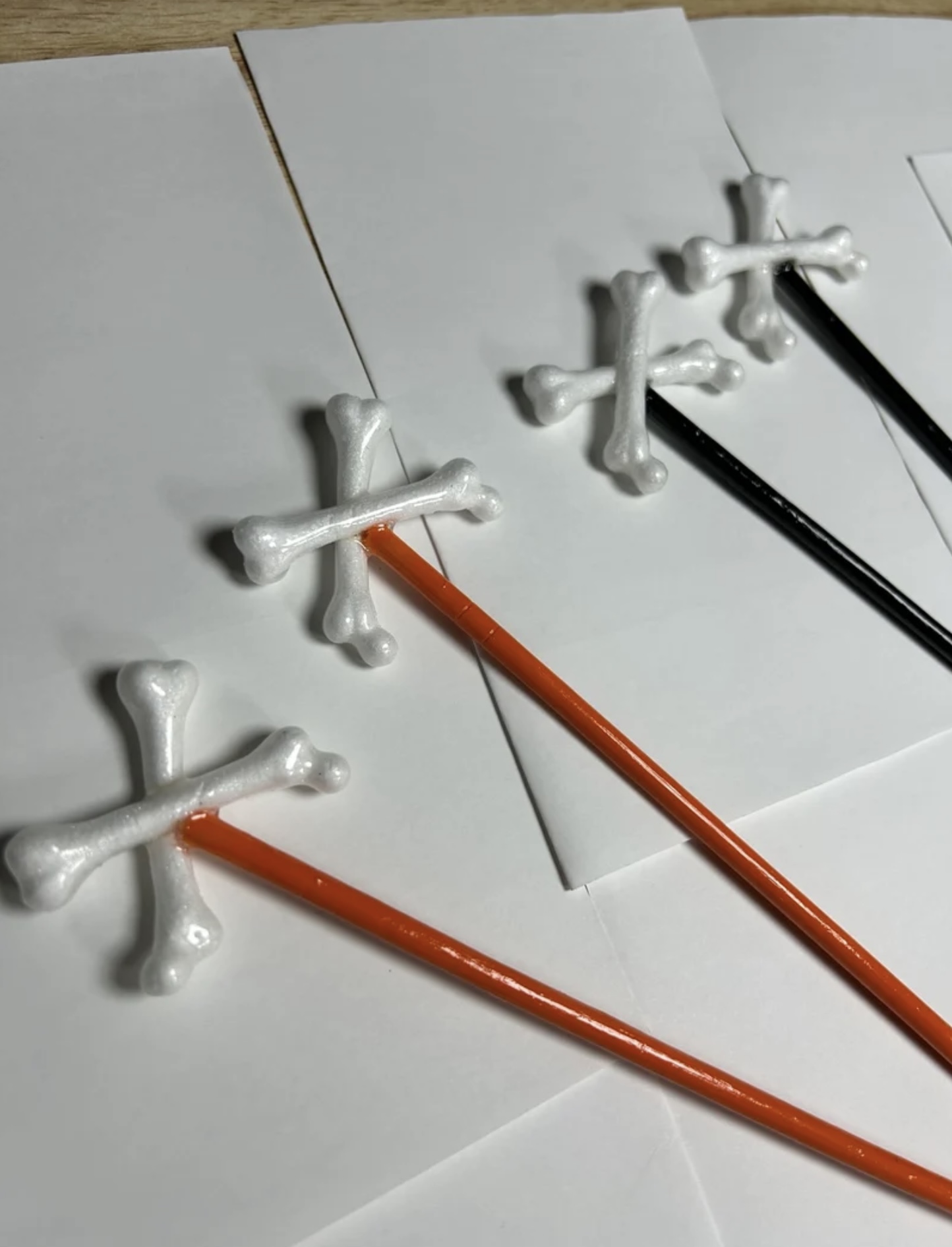 Decorative Crossbones Halloween Chopsticks - Hair Accessory/Keepsake - Image 9