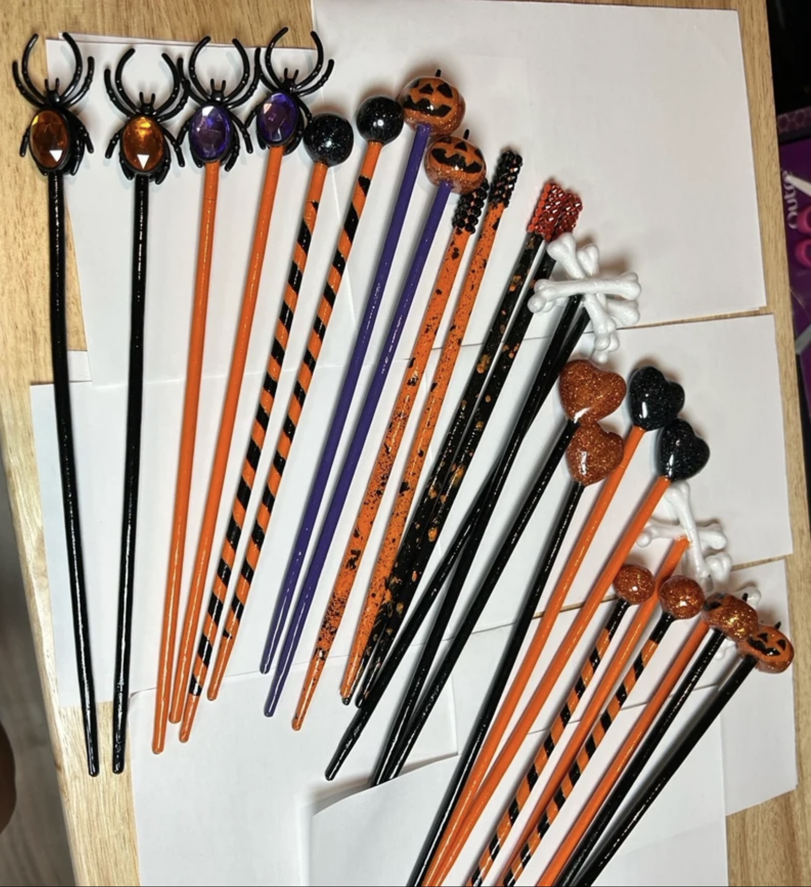 Decorative Crossbones Halloween Chopsticks - Hair Accessory/Keepsake - Image 11