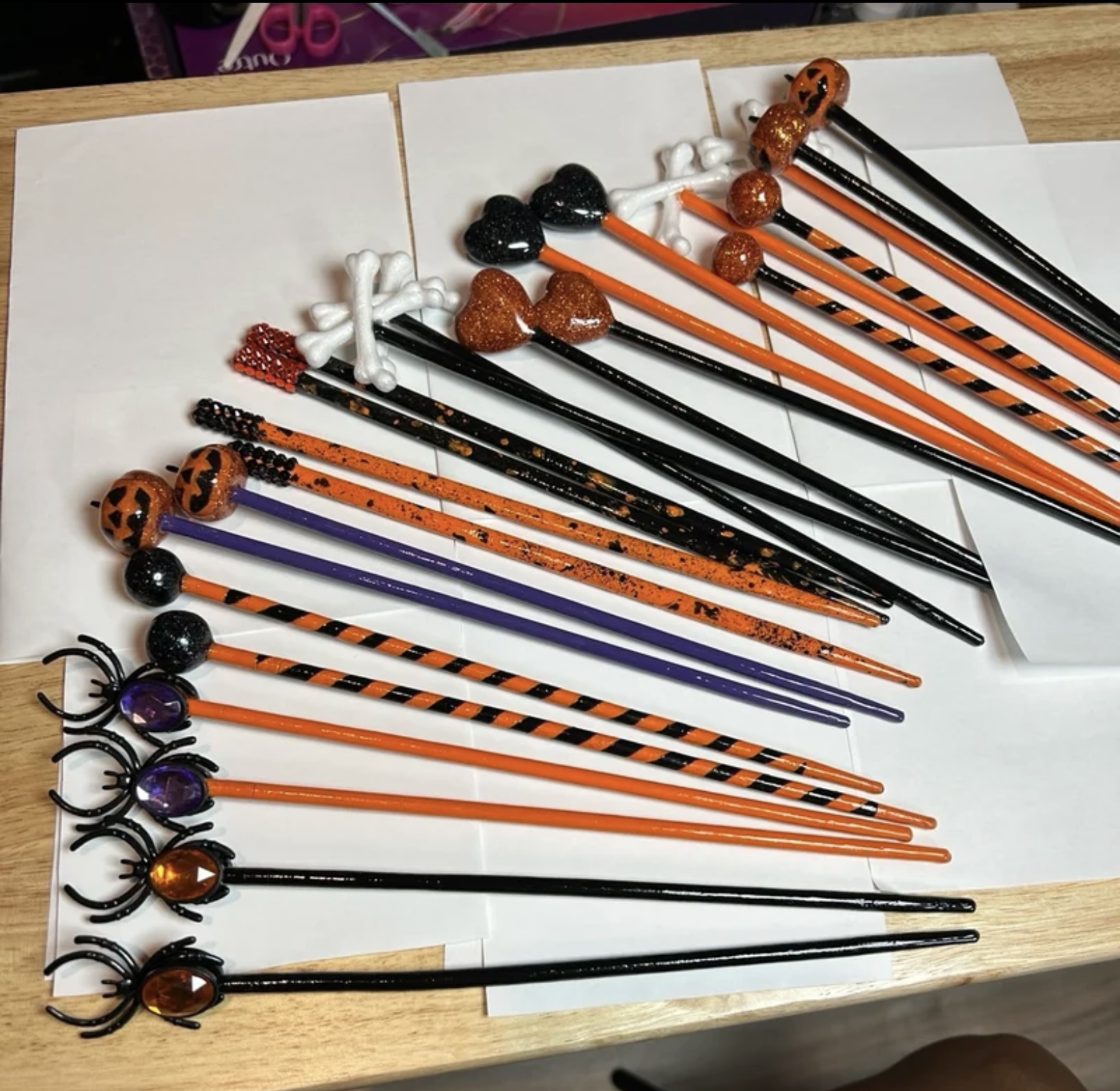 Decorative Halloween BlowPop Chopsticks - Hair Accessory/Keepsake - Image 12