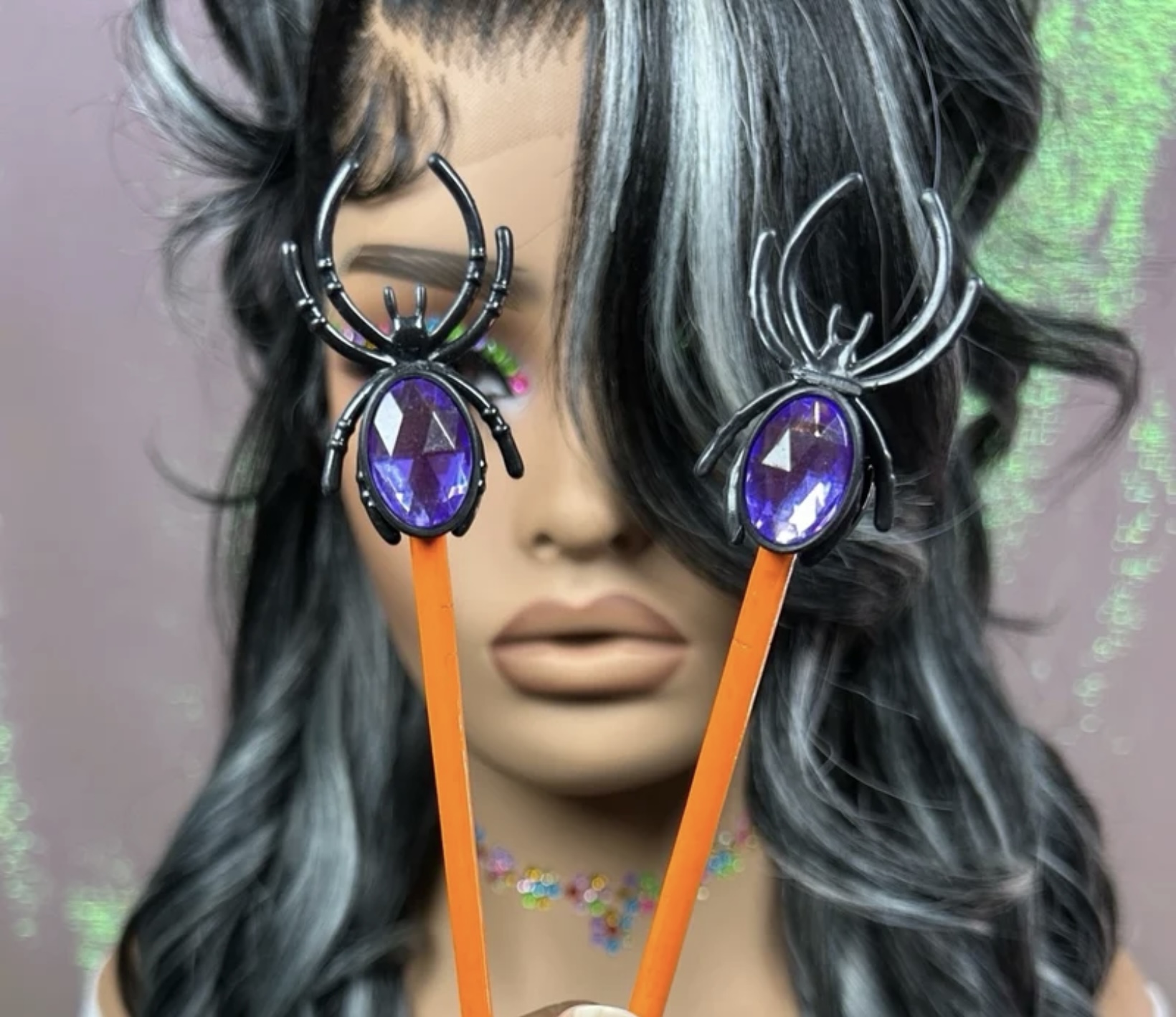 Decorative Halloween Spider Chopsticks - Hair Accessory/Keepsake - Image 2