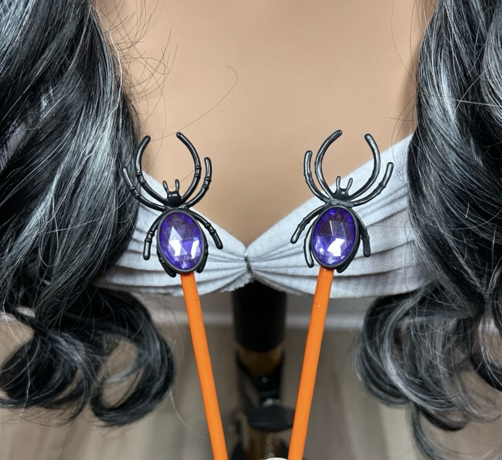 Decorative Halloween Spider Chopsticks - Hair Accessory/Keepsake - Image 4