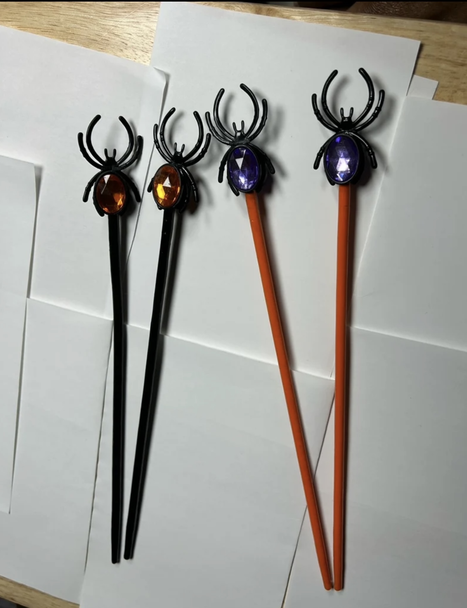 Decorative Halloween Spider Chopsticks - Hair Accessory/Keepsake - Image 7