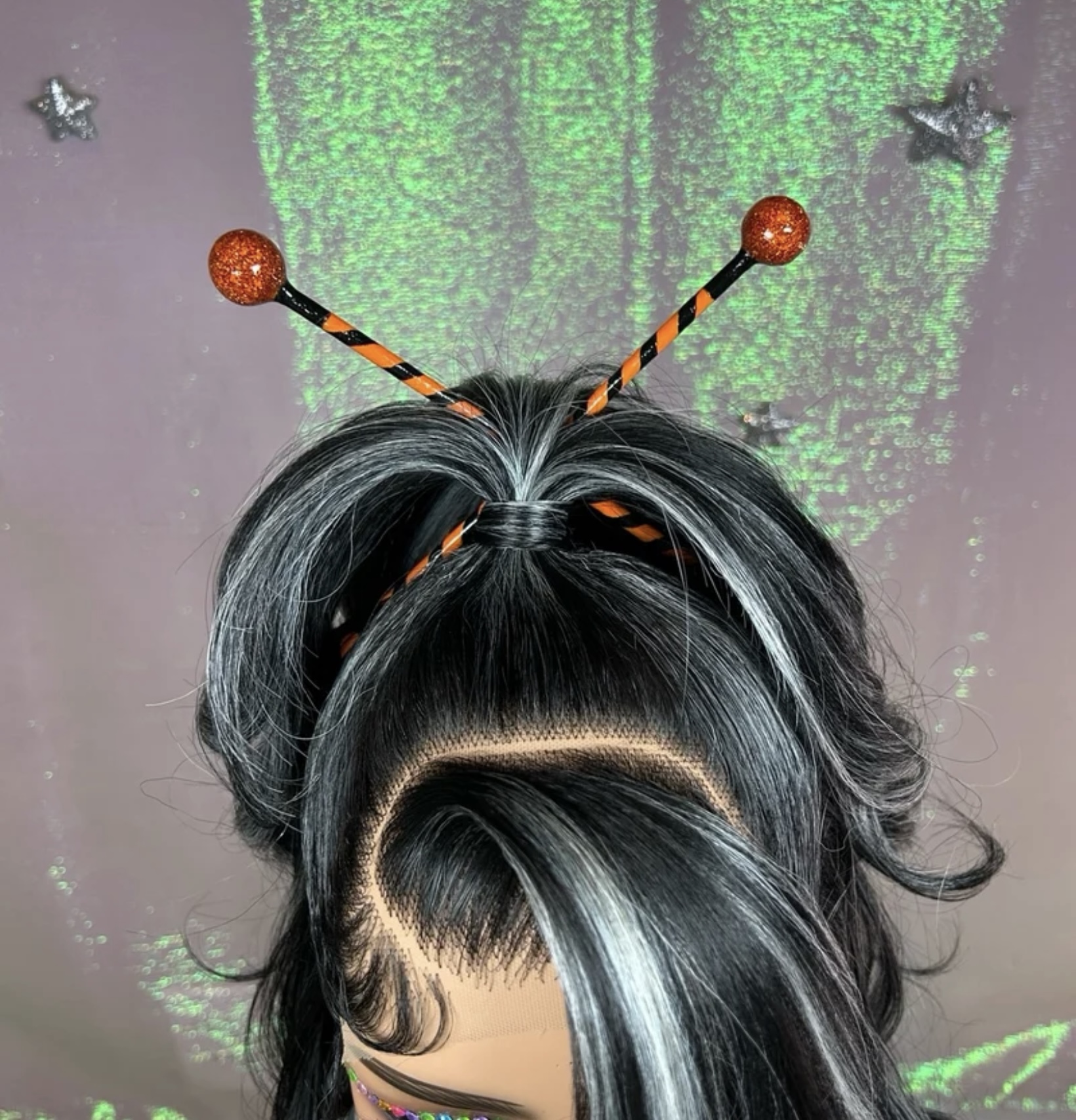 Decorative Halloween BlowPop Chopsticks - Hair Accessory/Keepsake - Image 4