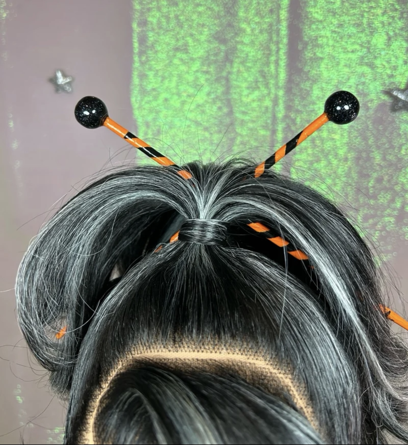 Decorative Halloween BlowPop Chopsticks - Hair Accessory/Keepsake - Image 5