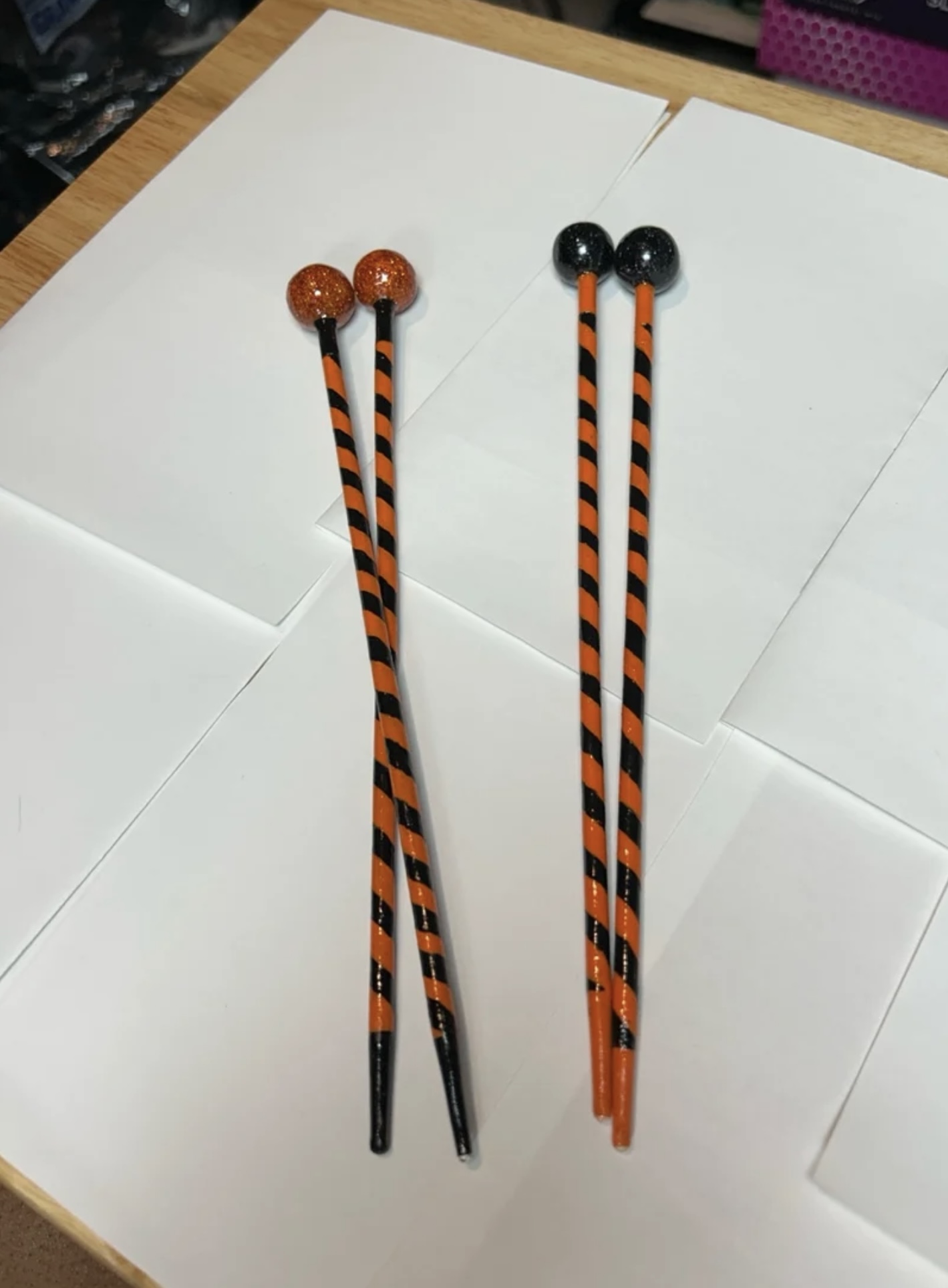 Decorative Halloween BlowPop Chopsticks - Hair Accessory/Keepsake - Image 7