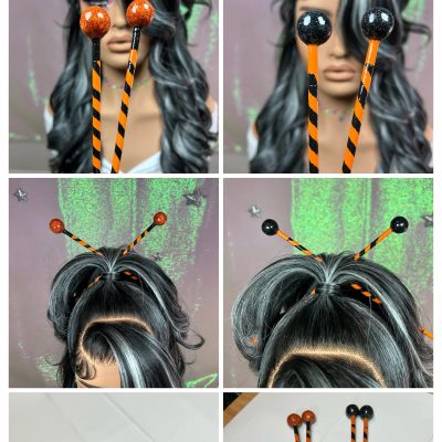 Decorative Halloween BlowPop Chopsticks - Hair Accessory/Keepsake