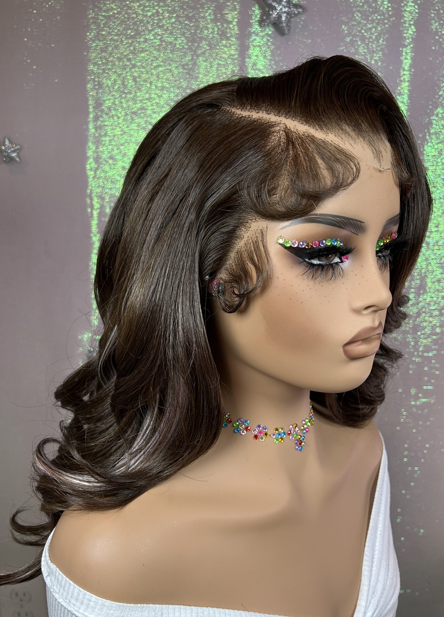 PAISLEY – 13x6 HD HUMAN HAIR BLEND Lace Front Wig (Realistic Pluck) - Image 9